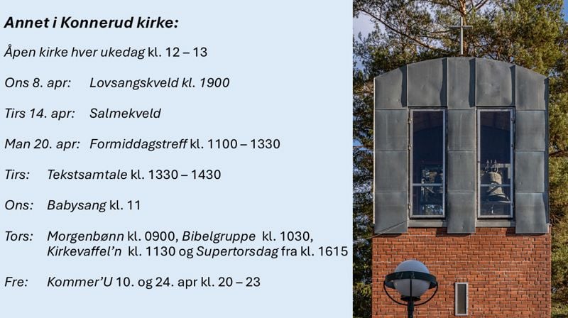 April i Konnerud kirke