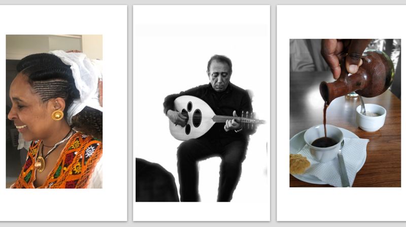 Bildet av Elsa Kiors Beraki og Shwan Wahed. Foto av Shwan: Tori Halvorsen.