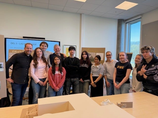 Charlottenlund- elever engasjerer seg for ny kirke