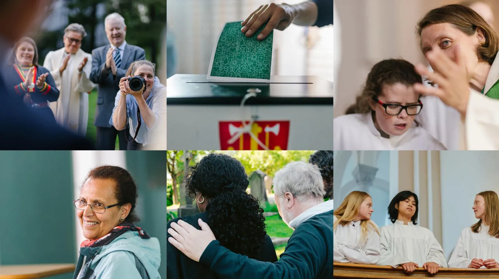 Velkommen til å stemme ved kirkevalget 20.7.2023 Det er kirkevalg 11. september. Medlemmer i Den norske kirke kan stemme ved kirkevalget. Når du bruker din stemme, er du med på å skape framtidas kirke.  Kirken betyr mye for mange! Ved å stemme i kirkevalget, bidrar du til at kirken er en demokratisk folkekirke. Kirken betyr mye for mange! Ved å stemme i kirkevalget, bidrar du til at kirken er en demokratisk folkekirke. Foto: kirken.no