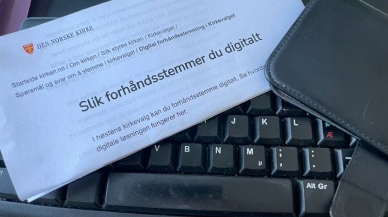 Digital forhåndsstemming til Kirkevalget 2023