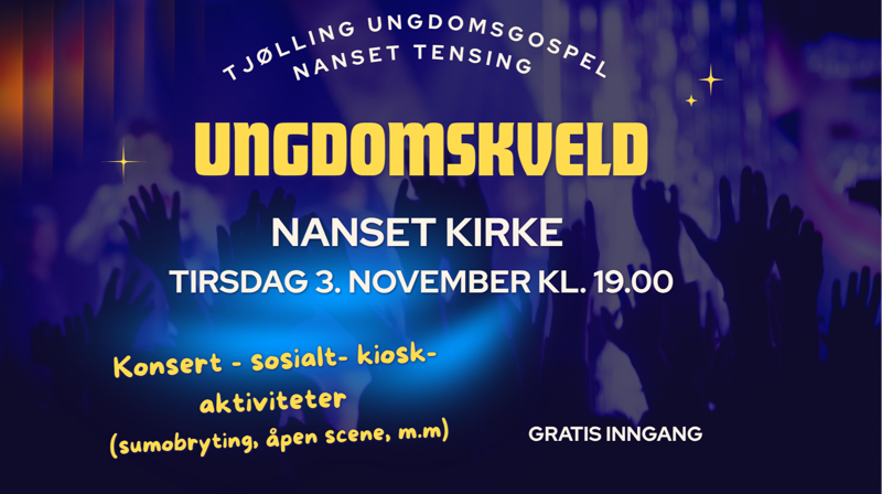 Ungdomskveld i Nanset kirke