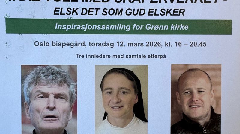 Inspirasjonssamling for Grønn kirke, torsdag 12. mars