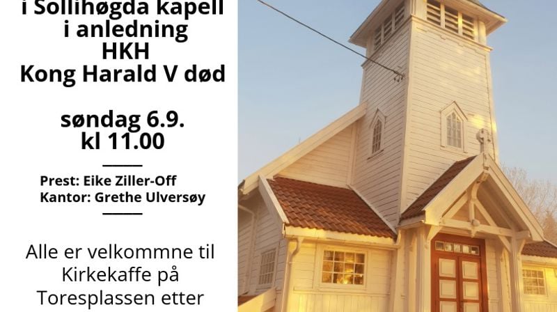Sørgegudstjeneste på Sollihøgda