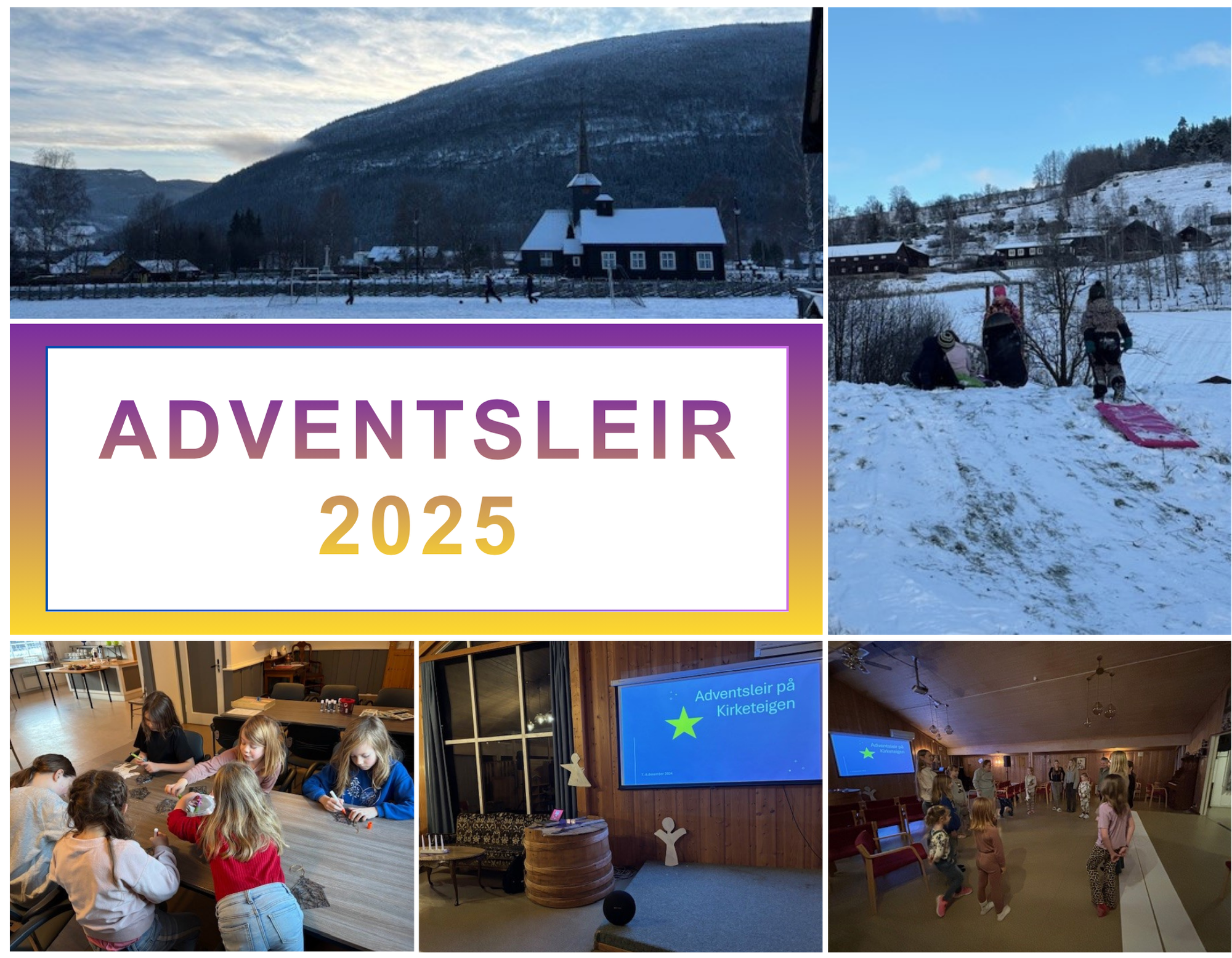 Adventsleir på Kirketeigen i Kvam