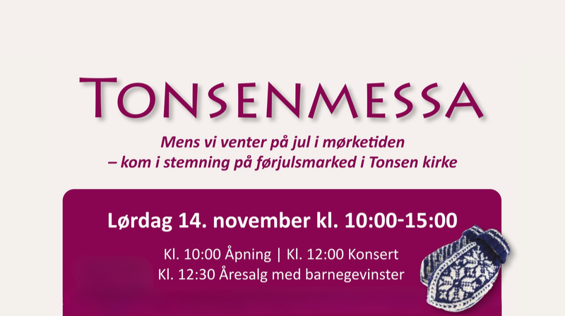 Velkommen til Tonsenmessa!
