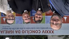 Fra venstre: Intensjonal direktør i Den norske kirke Einar Tjelle, visepresident i den lutherske kirken i Brasil (IECLB) Mauro Souza, leder i Mellomkirkelig råd Kristine Sandmæl, visepresident for Latin-Amerika i Det lutherske verdensforbund Isabella Reimann Gnas.