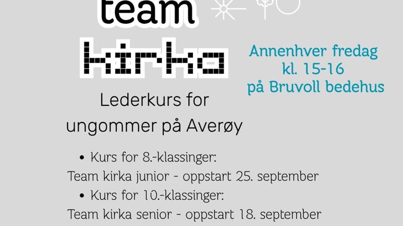Team kirka - lederkurs for ungdommer
