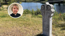 Milesteinen på Oddheim. Foto: Kristine Aksøy