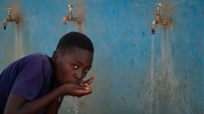 "Håp i en dråpe vann." Fasteaksjonen for Kirkens Nødhjelp.