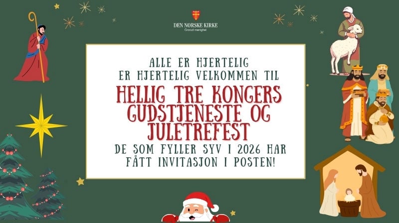 Hellig tre kongers gudstjeneste og juletrefest