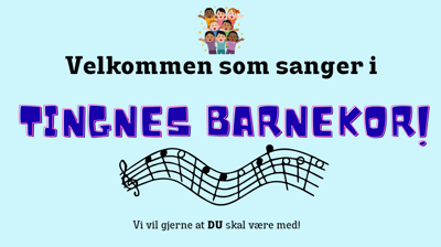 Kjenner du noen som kunne tenke seg å være med i vårt flotte barnekor?
