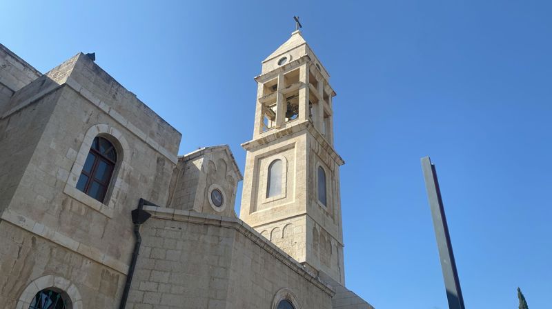 Kirken i Beit Jala, Askers vennskapsmenighet på Vestbredden i Palestina.
