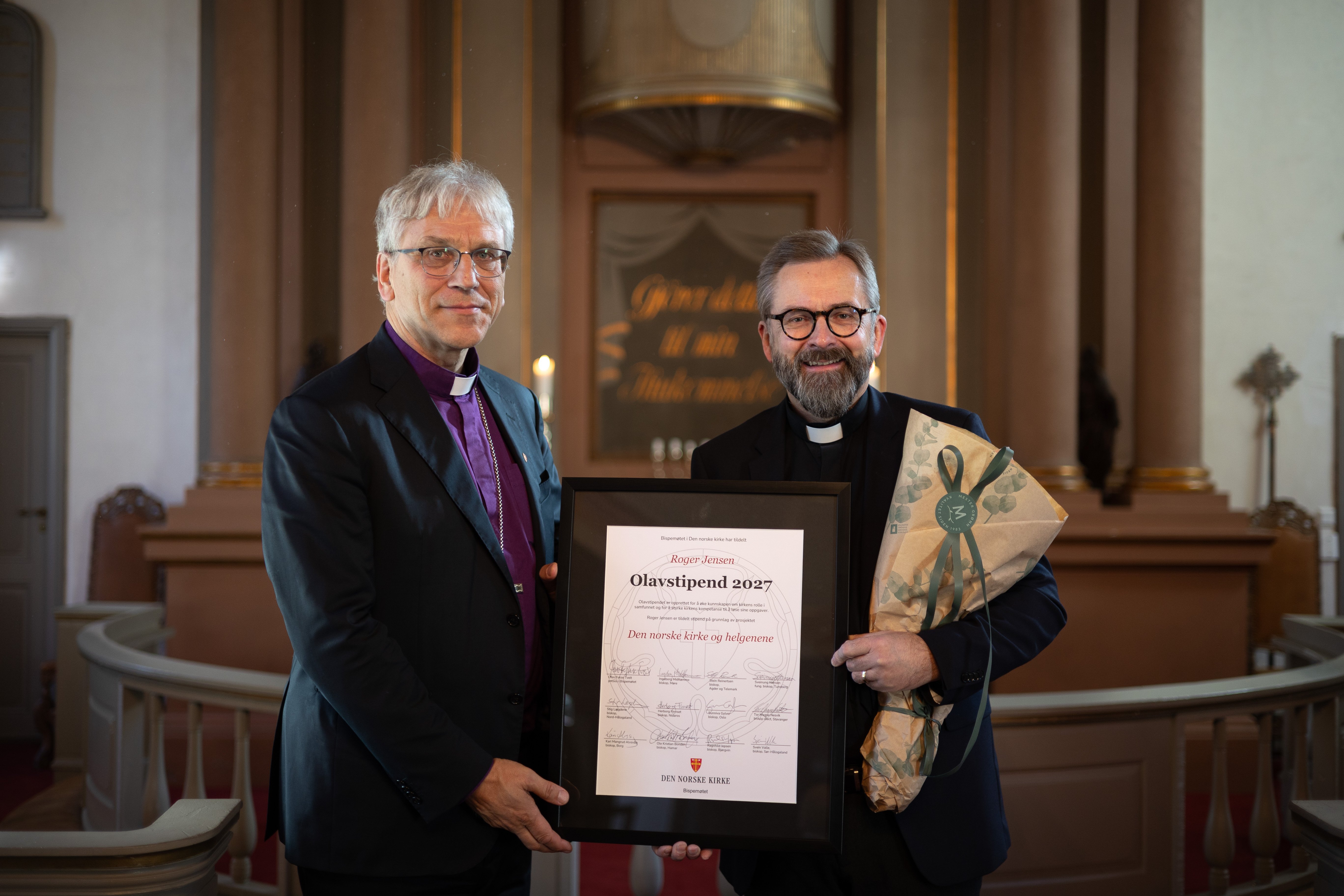 Roger Jensen får Olavstipendet for 2027. Foto: Hans Jakob Heimvoll / Den norske kirke. 