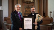 Roger Jensen får Olavstipendet for 2027. Foto: Hans Jakob Heimvoll / Den norske kirke.