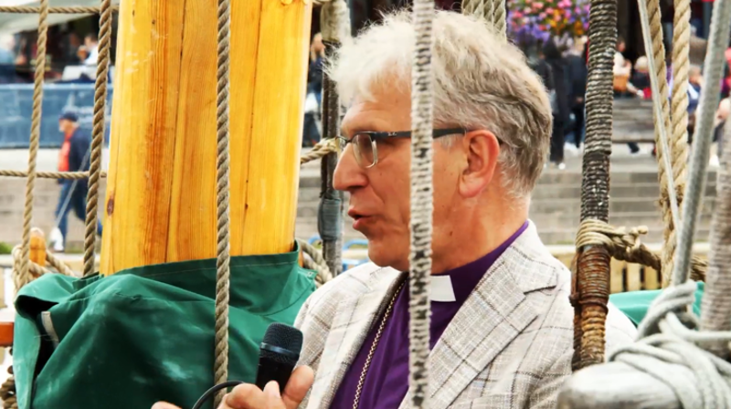 Foto: Fra sendingen "Er Gud på Putin sin side?" fra Kirkeskipet Fryden, Arendalsuka 2023.