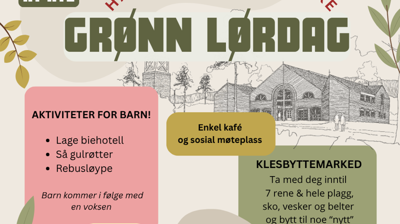 Grønn dag lørdag 18. april