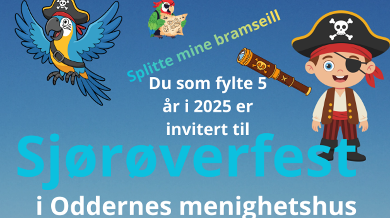 Sjørøverfest for 5- åringer