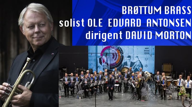 Konsert med Brøttum Brass og Ole Edvard Antonsen