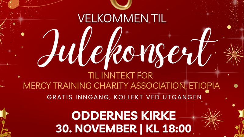 Julekonsert til inntekt for Mercy Training Charity