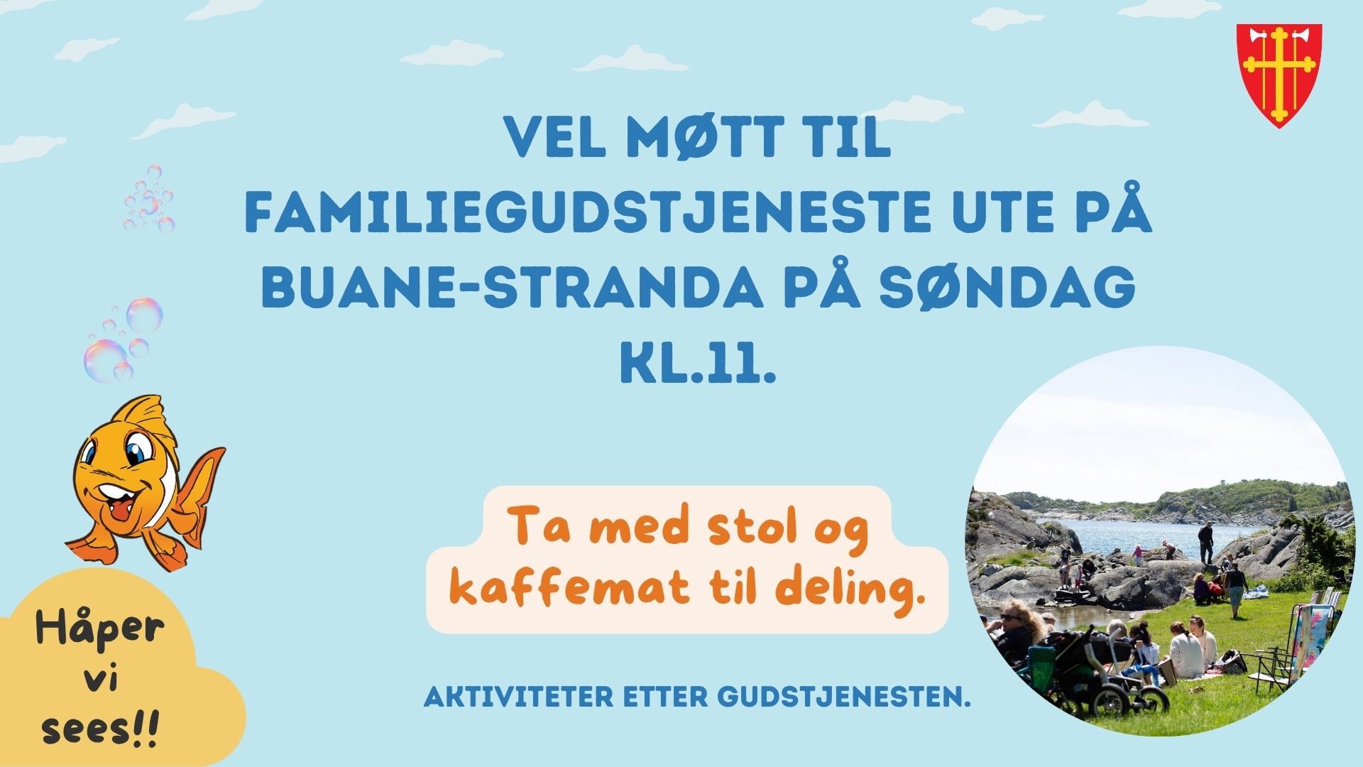 Familiegudstjeneste på Buanestranda
