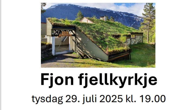 Olsokfeiring i Fjon fjellkyrkje