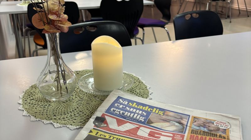 Ønsker du å treffe folk eller bare lese dagens avis? Velkommen innom!