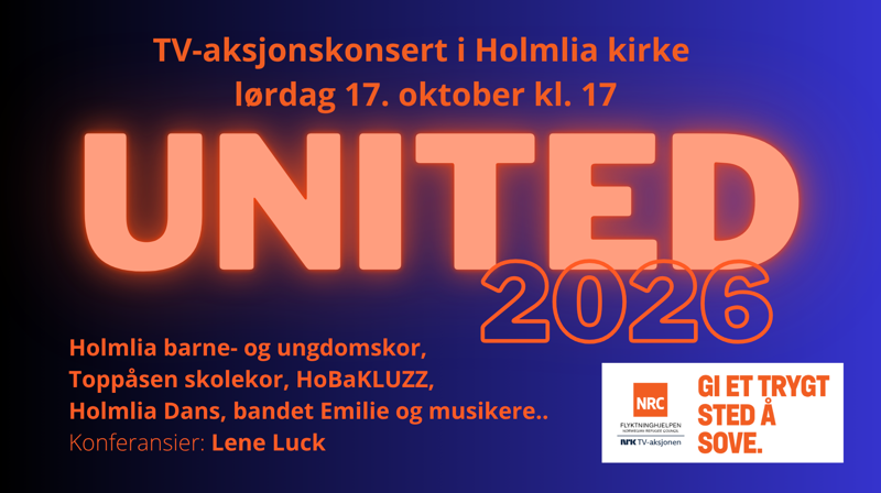 UNITED Lørdag 17. kl. 17