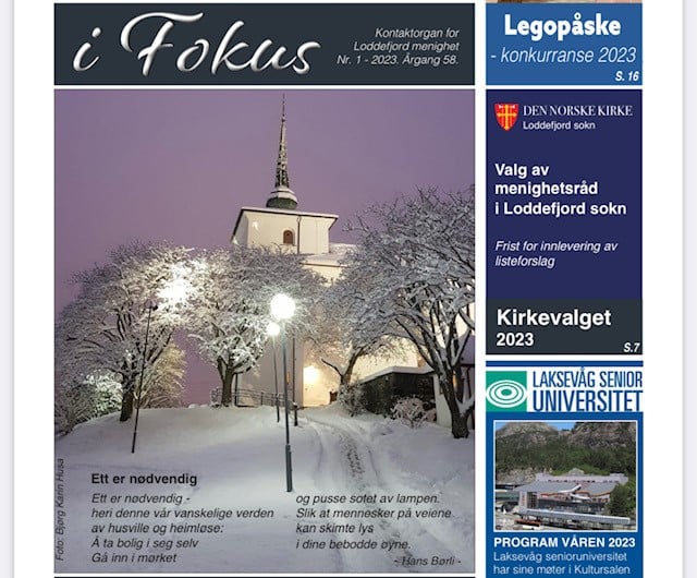 Årets første menighetsblad!