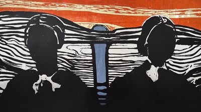 Munch-inspirert tegning av Daniel Stokkan