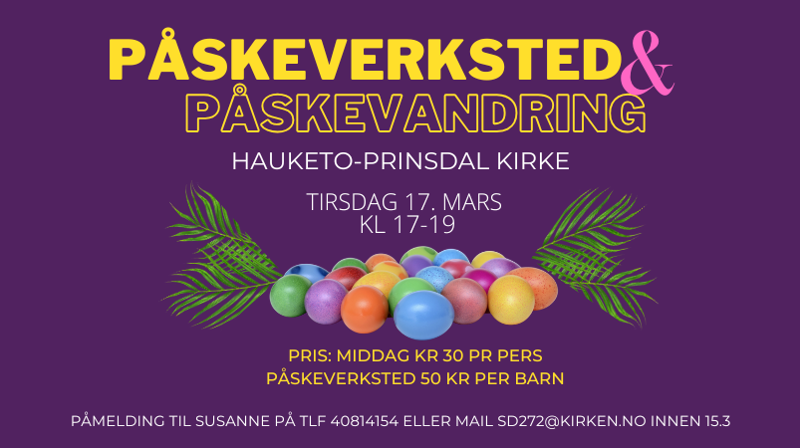 Påskeverksted & påskevandring