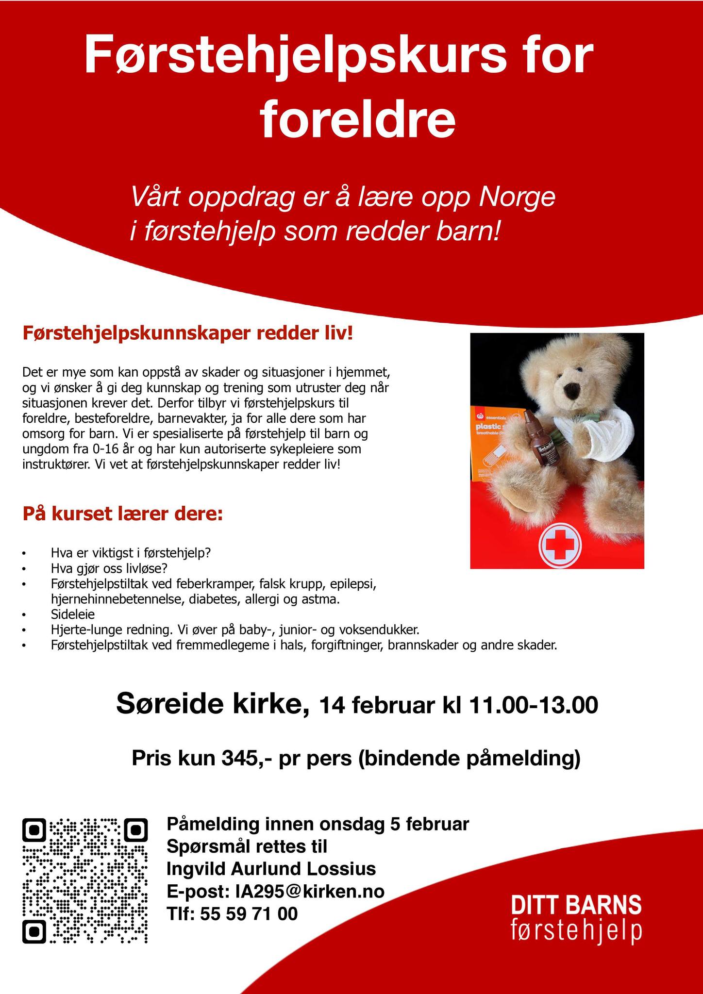 Førstehjelpskurs for foreldre