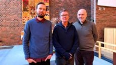 Her er de tre avbildet i Rødtvet kirke.