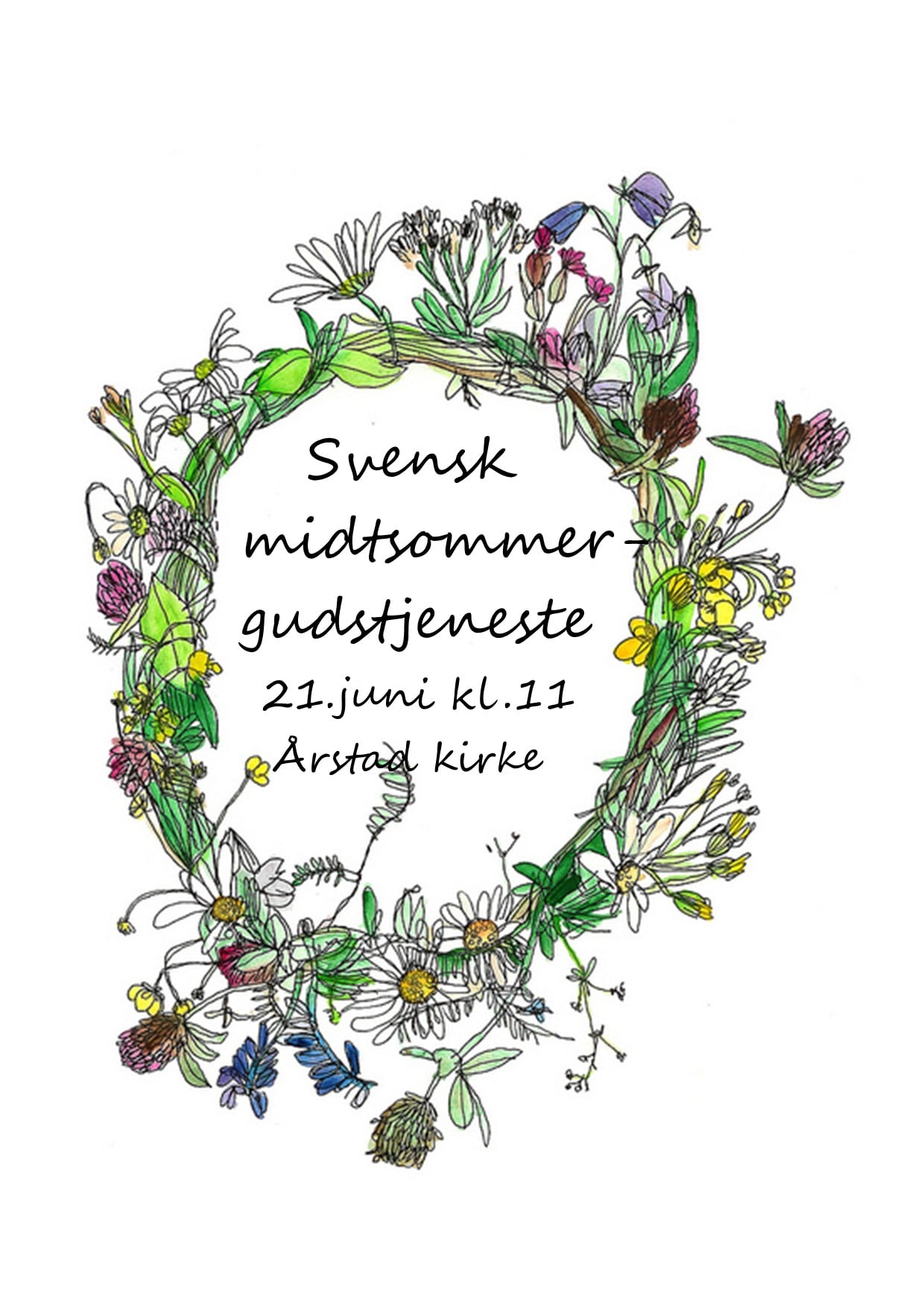 Midtsommergudstjeneste 21.juni kl.11