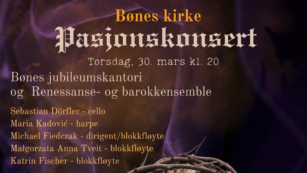 Pasjonskonsert 30. mars