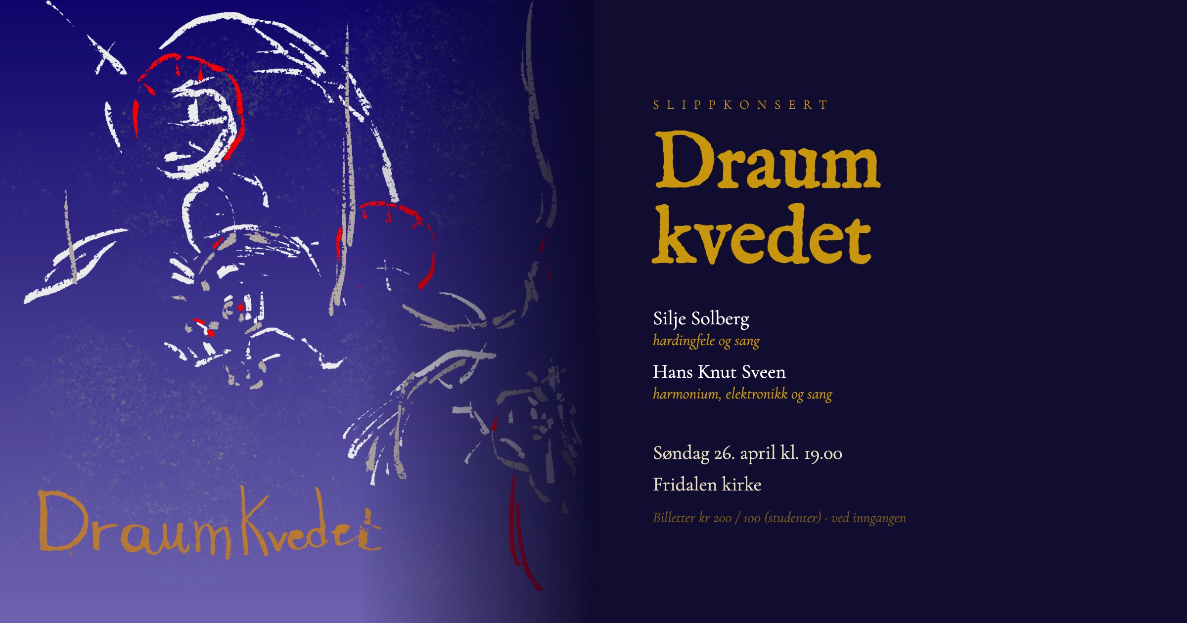 Søndag 26. april kl 19.00 Draumkvedet