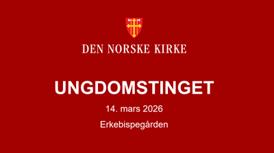 Ungdomstinget i Nidaros 14. mars 2026