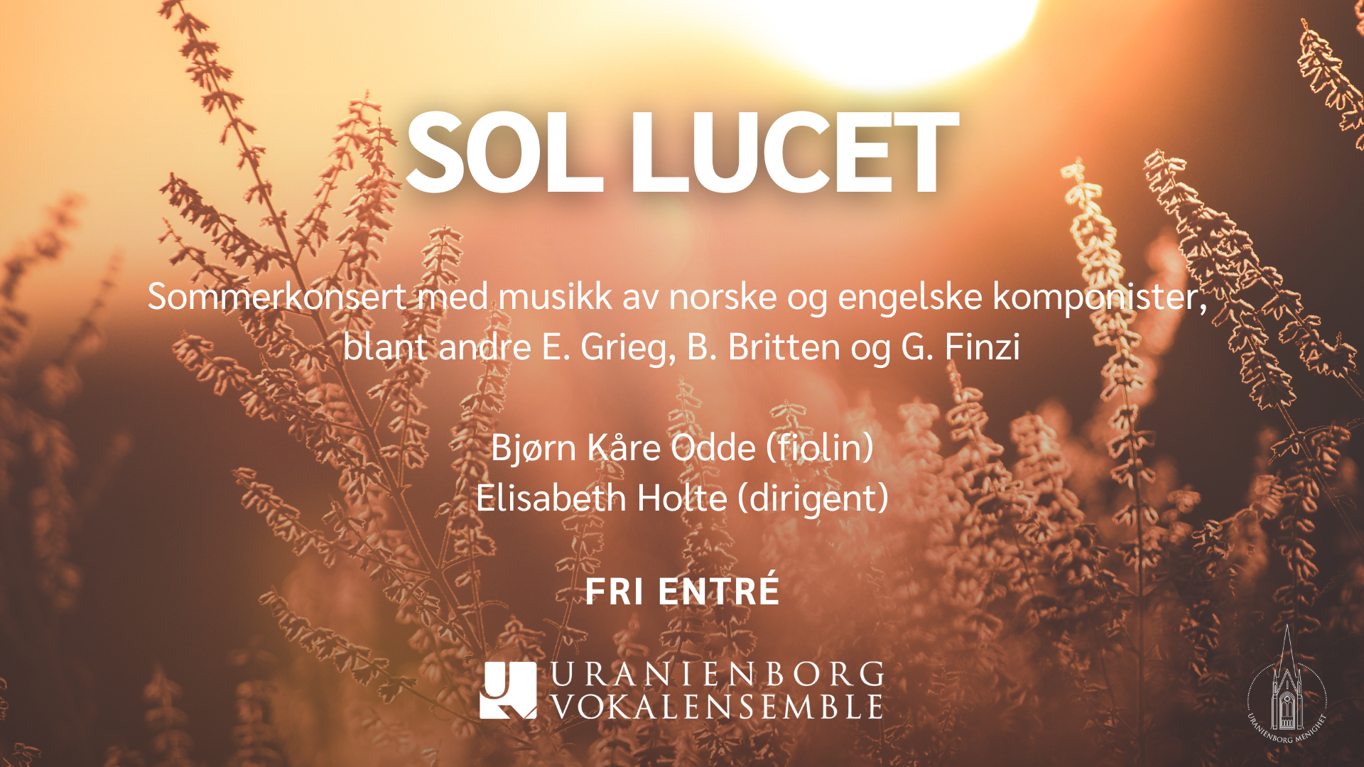 Sommerkonsert med Uranienborg Vokalensemble