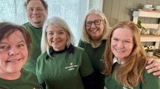 Diakonene våre, f.v. Marita Evensen (Fet og Dalen), Nicolay Haslund (Strømmen og Skjetten), Jorun Kjærstad (Skedsmo), Marie Grimstad (Blaker, Frogner og Sørum) og Ragne Øybekk Sander.(Lillestrøm)