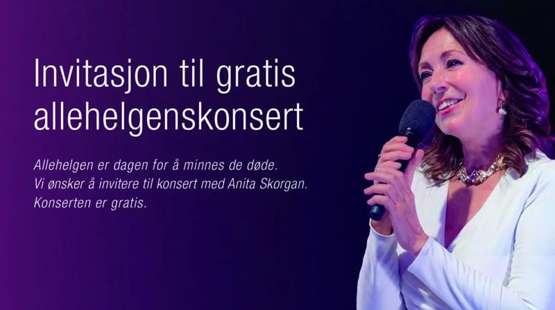 Allehelgens-konsert med Anita Skorgan