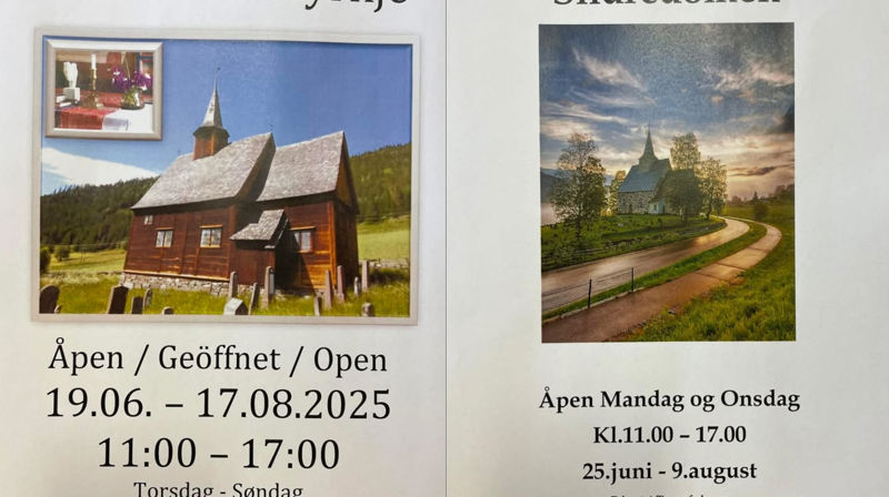 Open kyrkje sommar 2025