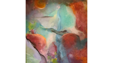 Maleri "Overgang" av Mari Wirgenes