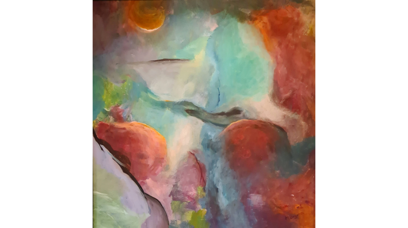 Maleri "Overgang" av Mari Wirgenes