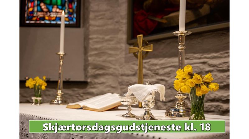 Skjærtorsdagsgudstjeneste 6. april