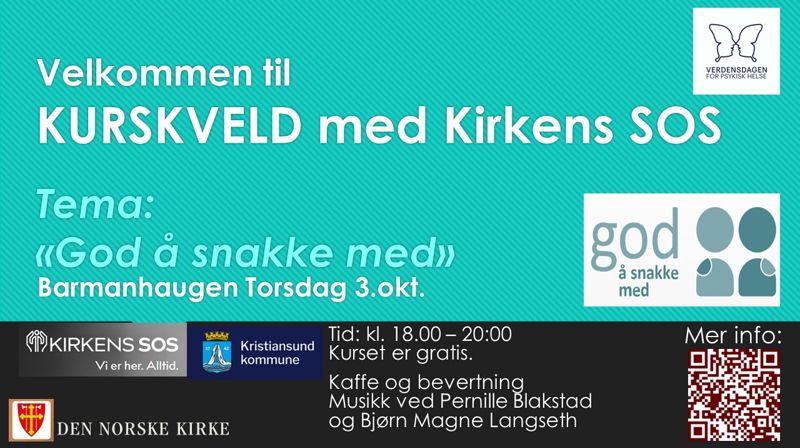 God å snakke med - kurskveld med Kirkens SOS
