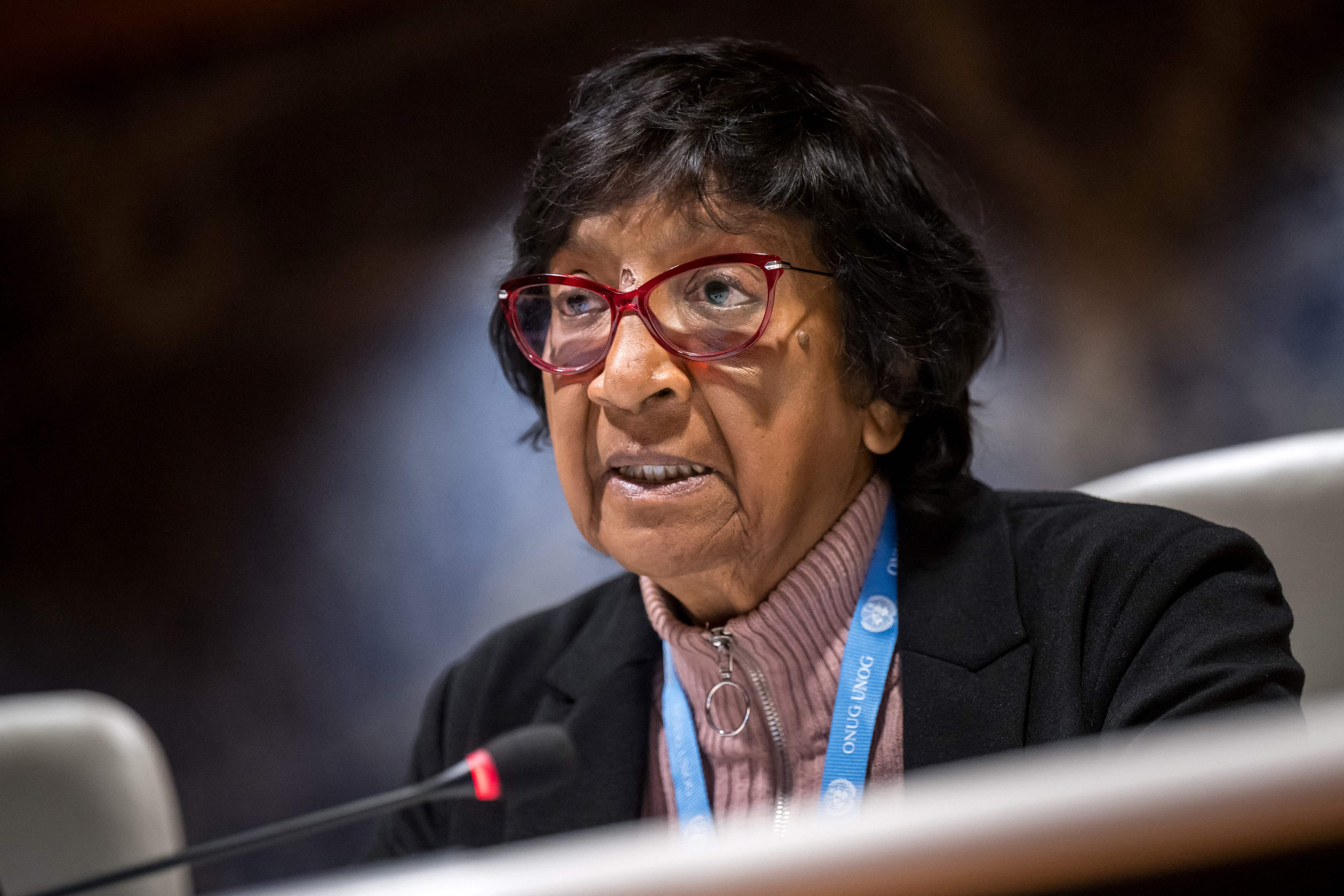 Navanethem "Navi" Pillay er ein sørafrikansk advokat, dommar og menneskerettsforkjempar. Ho får fredsprisen for 2026. Foto: Fabrice Coffrini / AFP