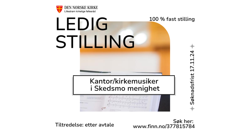 Vil du jobbe med musikk i Skedsmo?