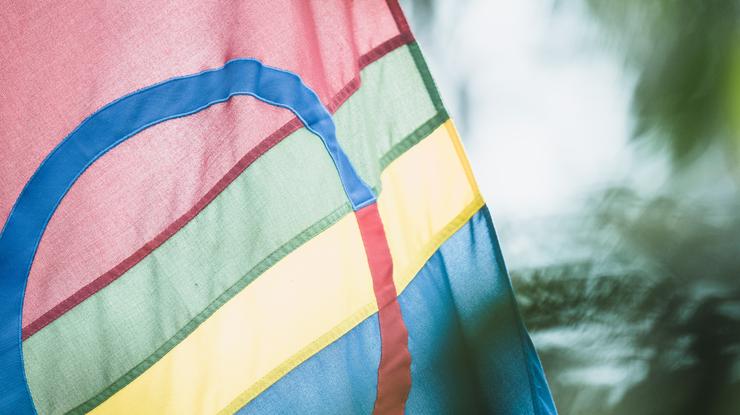 Samisk flagg – foto Ørjan Marakatt Bertelsen