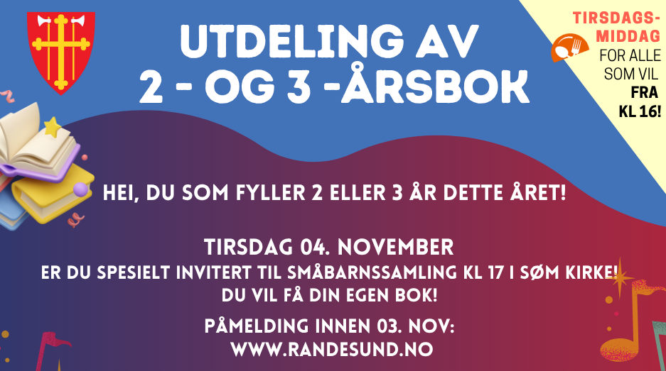 Utdeling av 2- og 3-årsbok
