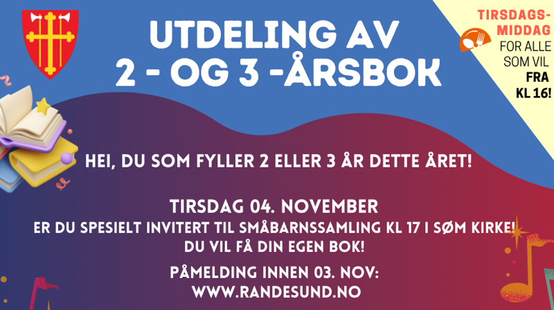 Utdeling av 2- og 3-årsbok